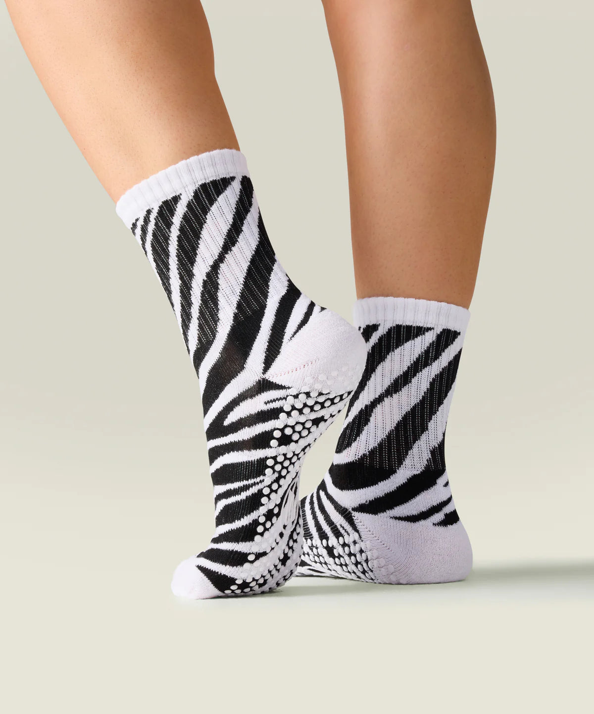 Move Active Crew Grip Socks - Savanna Stripes