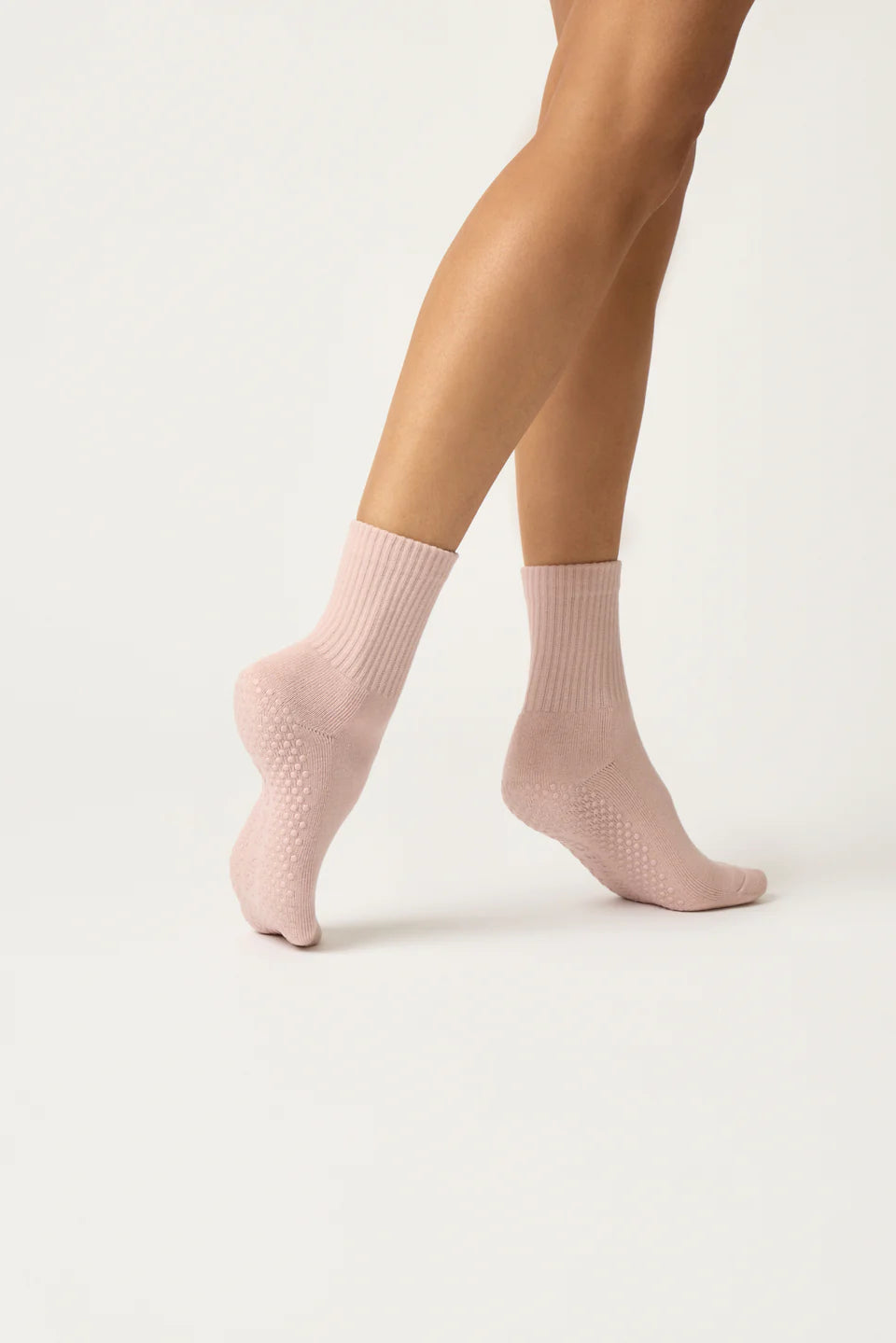 Club Martyn Essential Crew Grip Sock - Blush Pink
