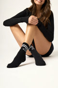 Club Martyn Signature Crew Grip Sock - Black