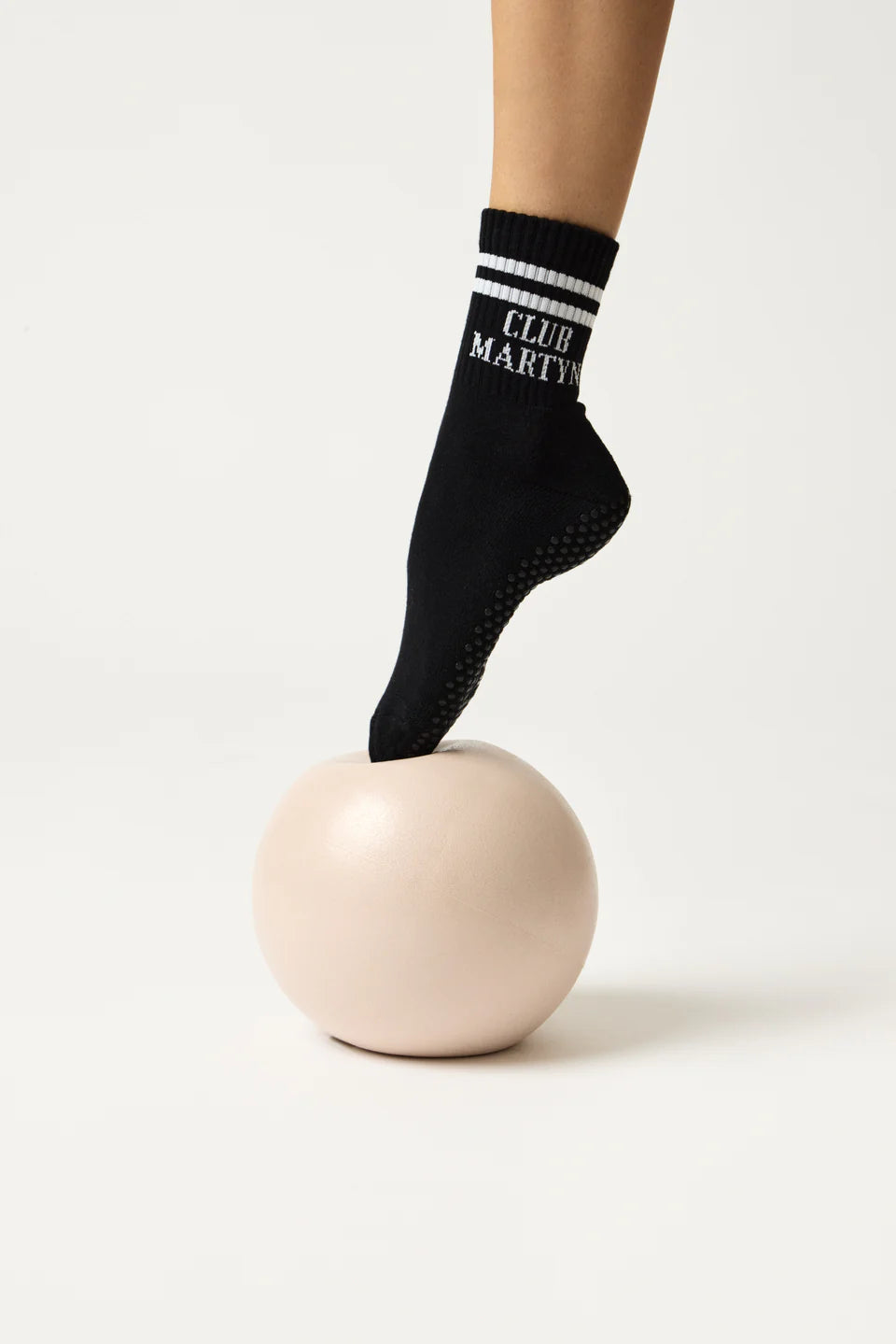 Club Martyn Signature Crew Grip Sock - Black