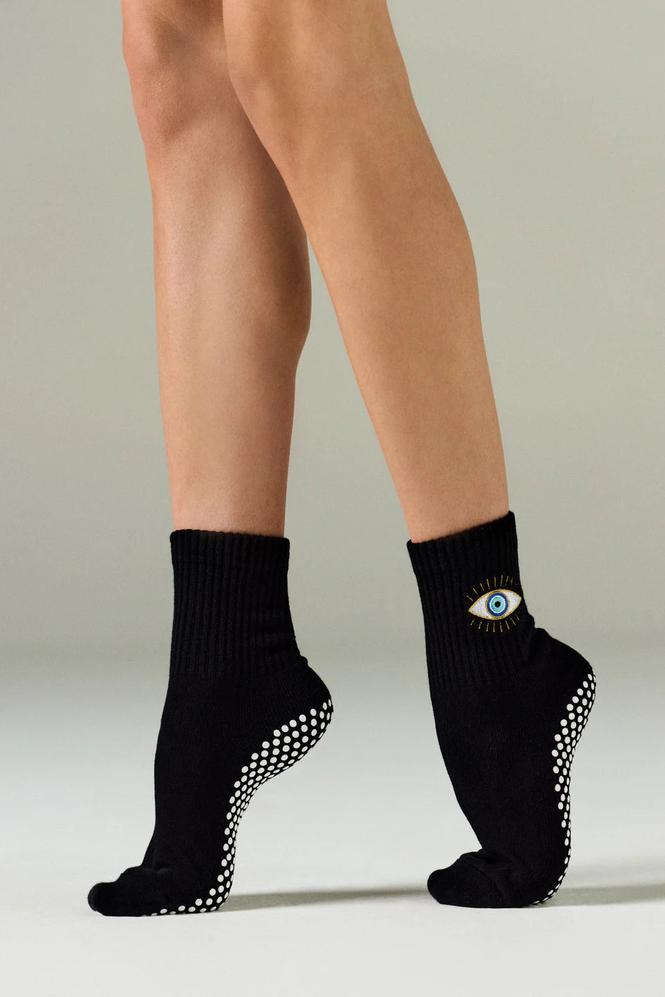 Club Martyn Evil Eye Pilates Grip Sock - Black