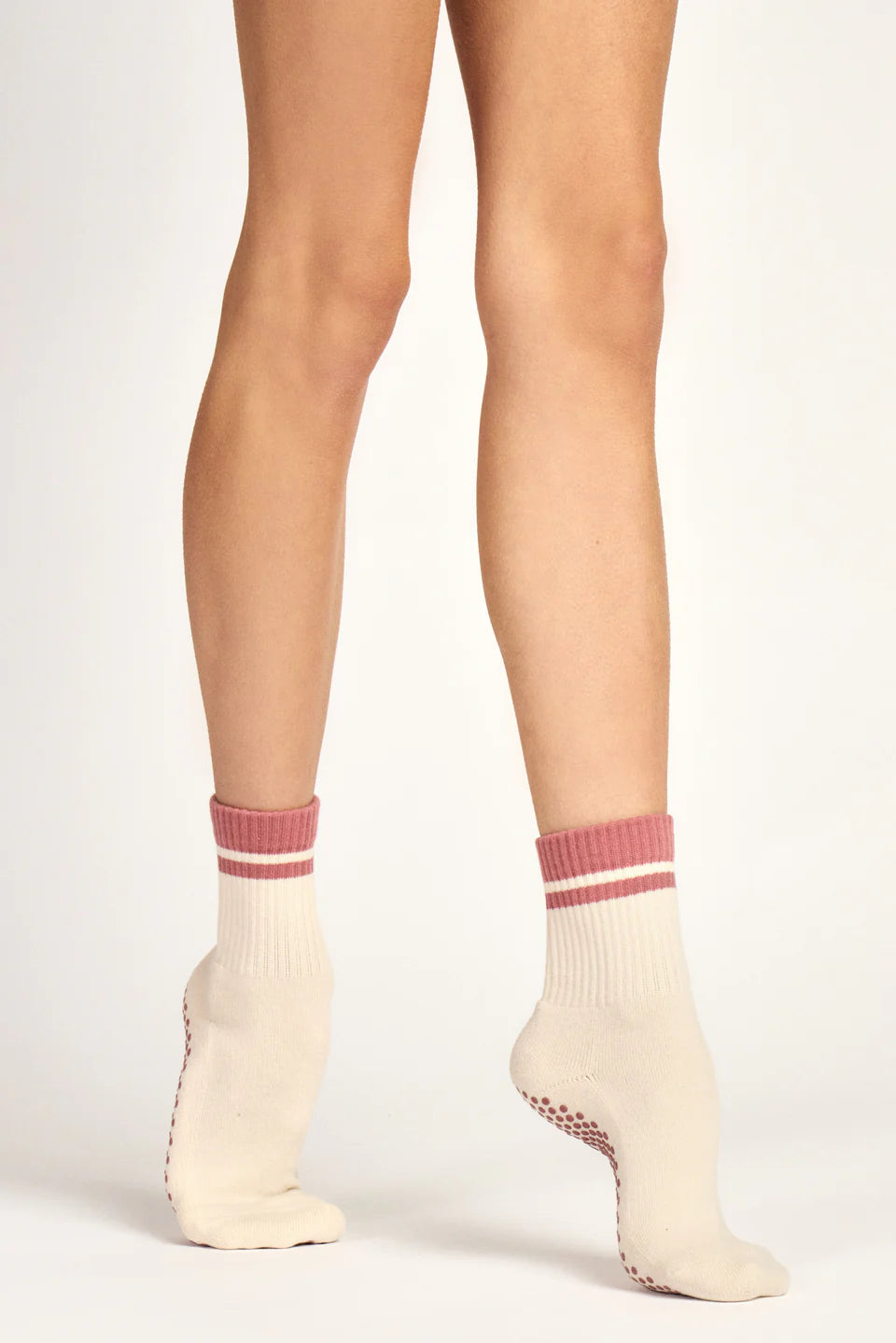 Club Martyn Classic Crew Grip Sock - Rose Pink