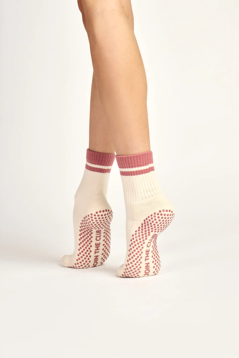 Club Martyn Classic Crew Grip Sock - Rose Pink