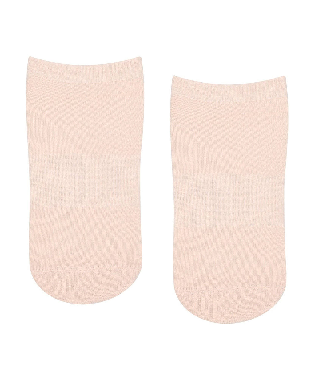 Move Active Classic Grip Ankle Socks - Soft Pink