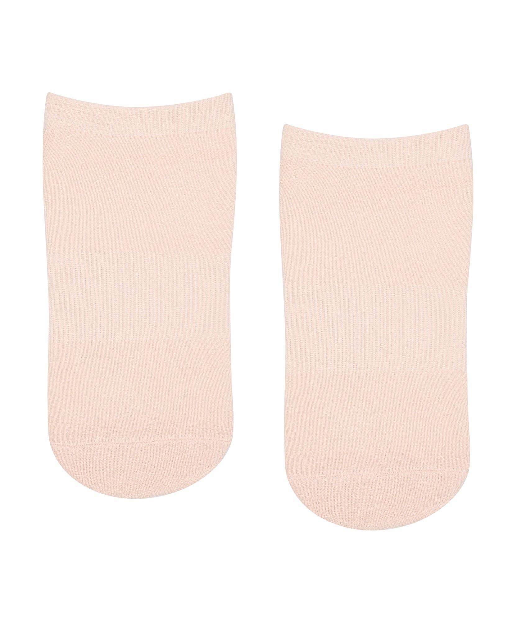 Move Active Classic Grip Ankle Socks - Soft Pink