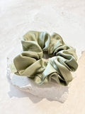 Lustre & Sage Silk Scrunchie- Sage
