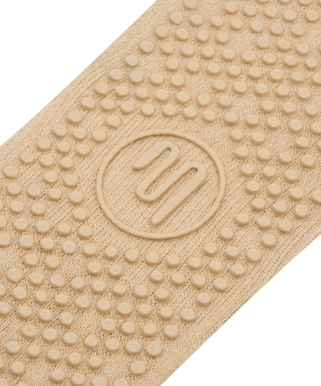 Move Active Crew Grip Socks - Almond