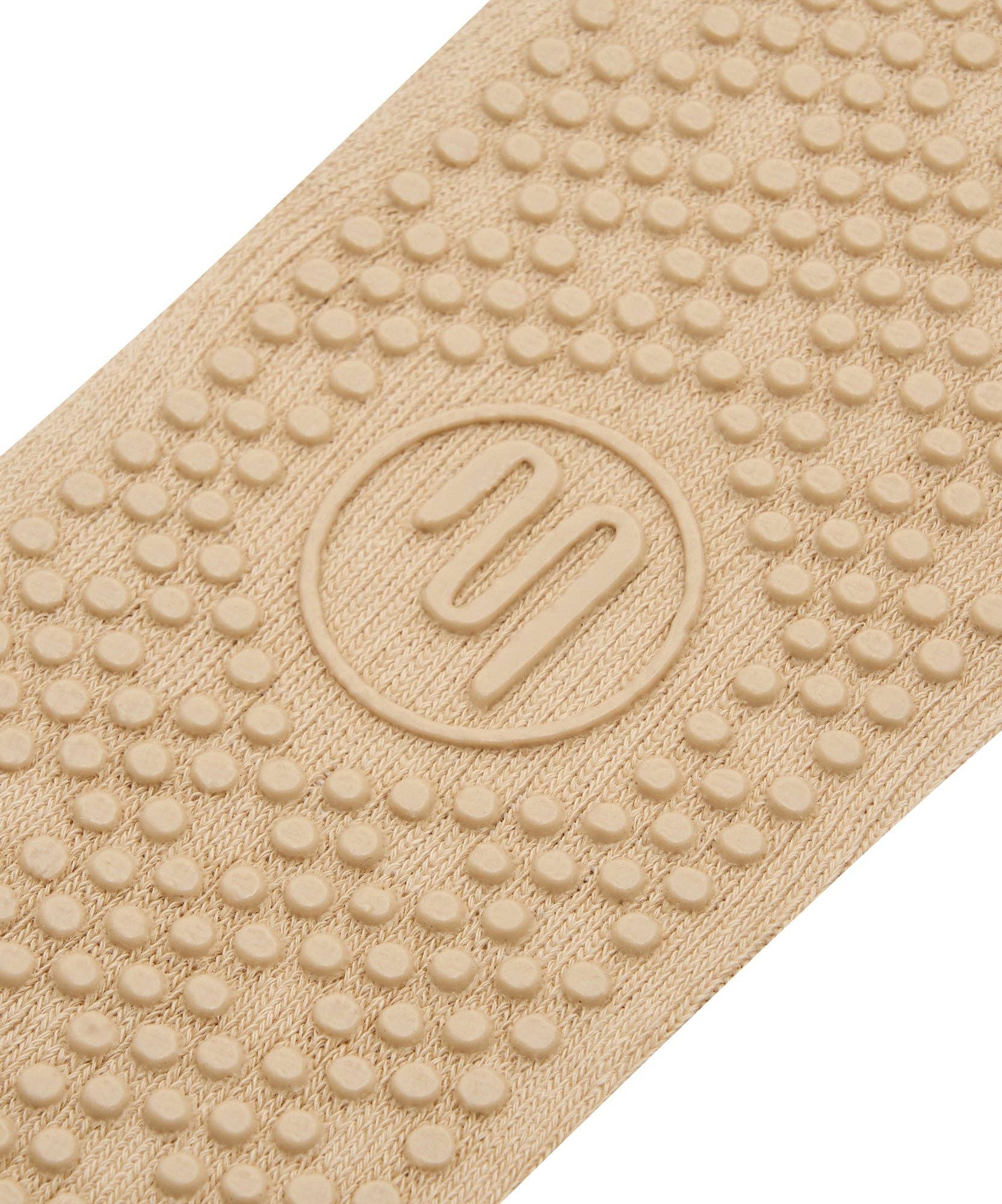 Move Active Crew Grip Socks - Almond