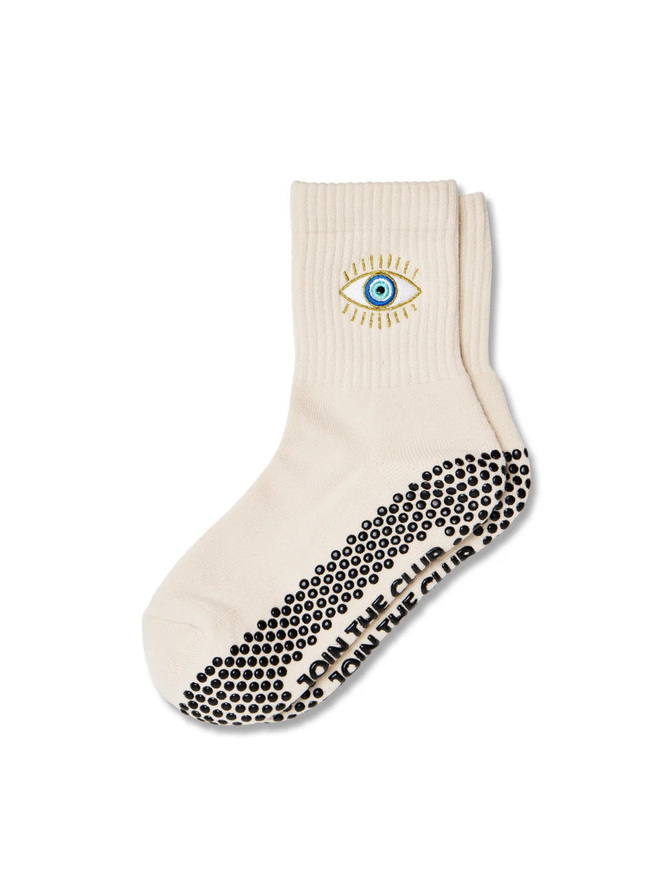 Club Martyn Evil Eye Pilates Grip Sock - Beige