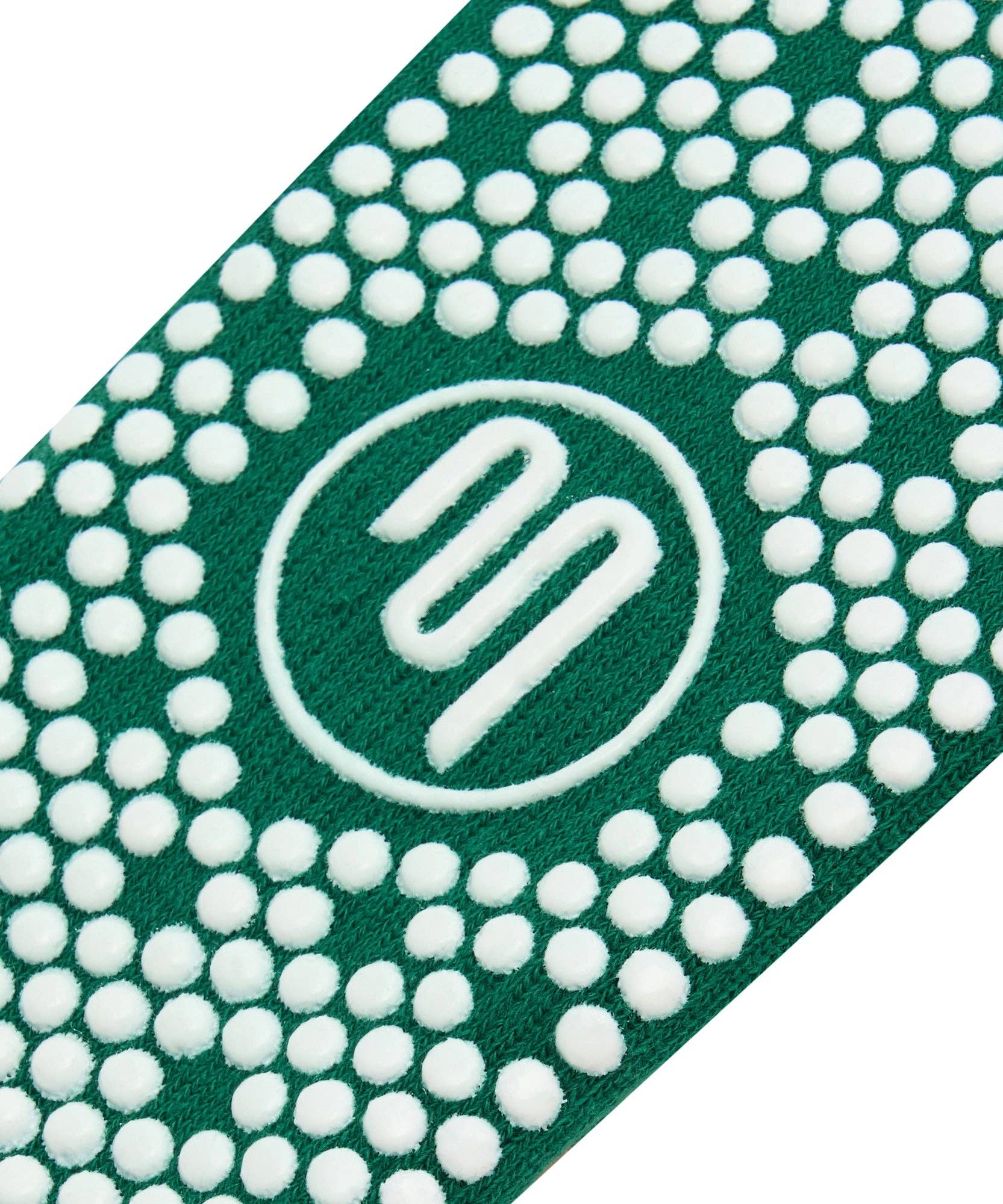 Move Active Crew Grip Socks - Emerald Rose Stripe