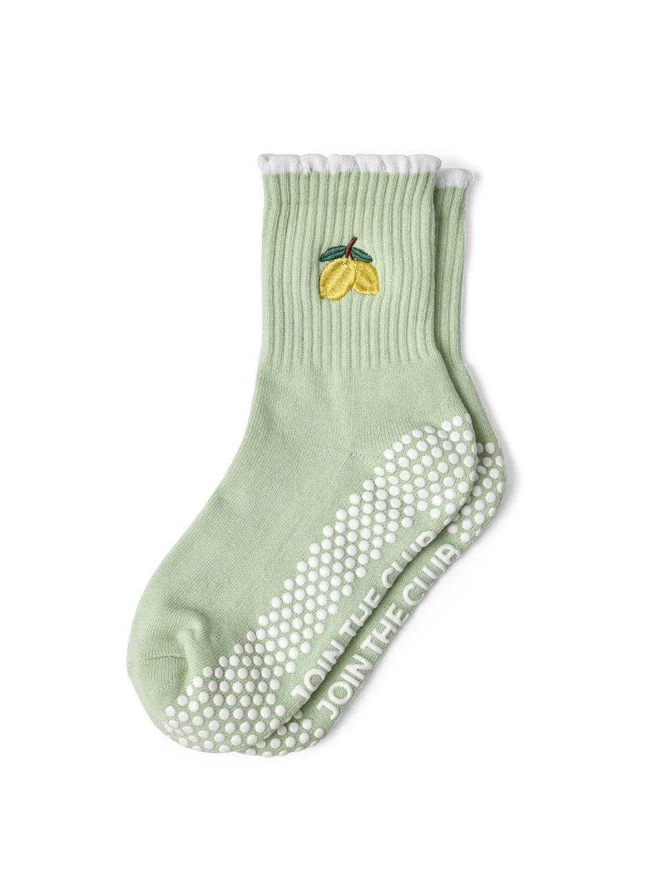 Club Martyn Lemon Crew Pilates Grip Sock - Mint Green