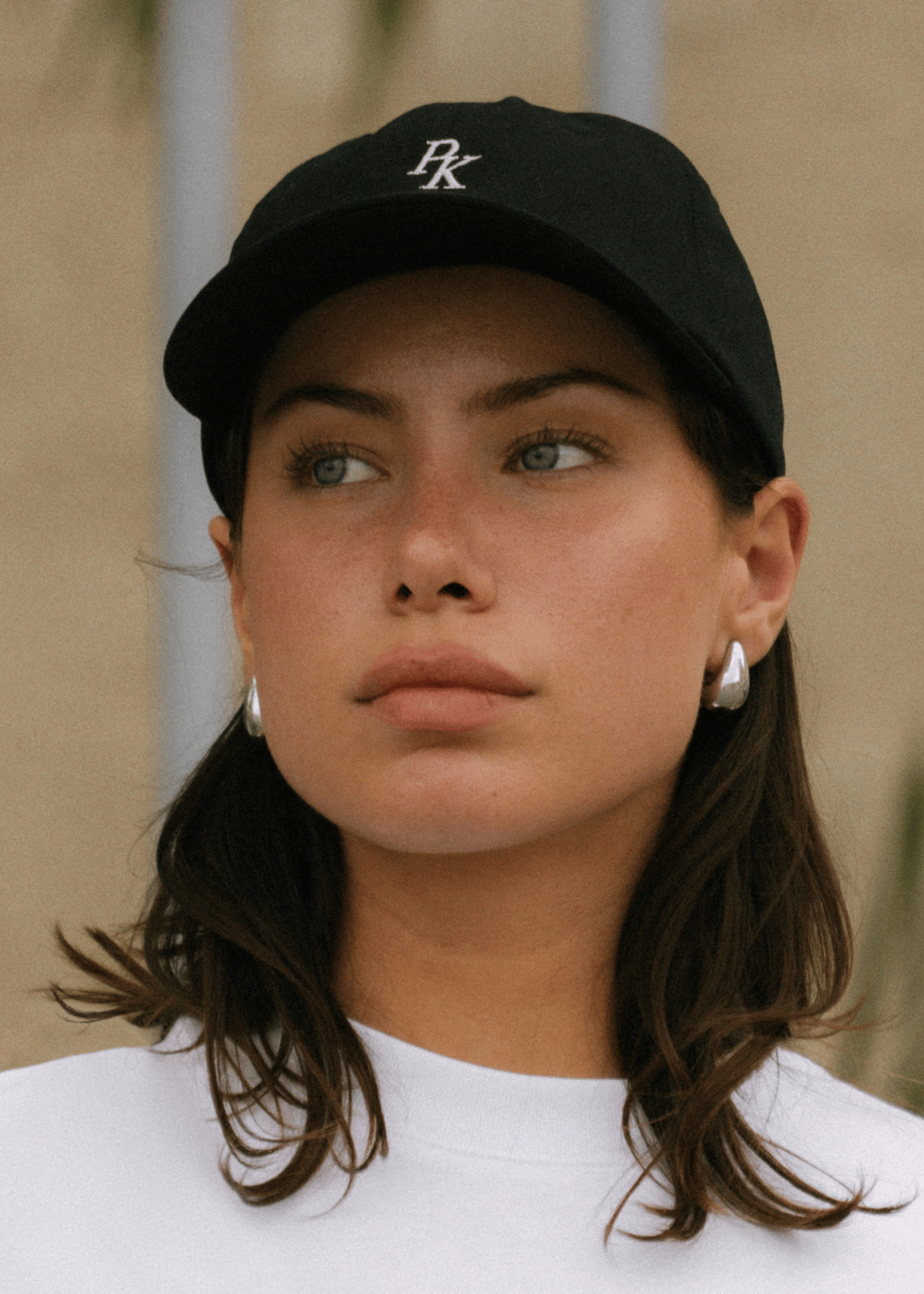 Pinky & Kamal Motif Logo Cap - Black