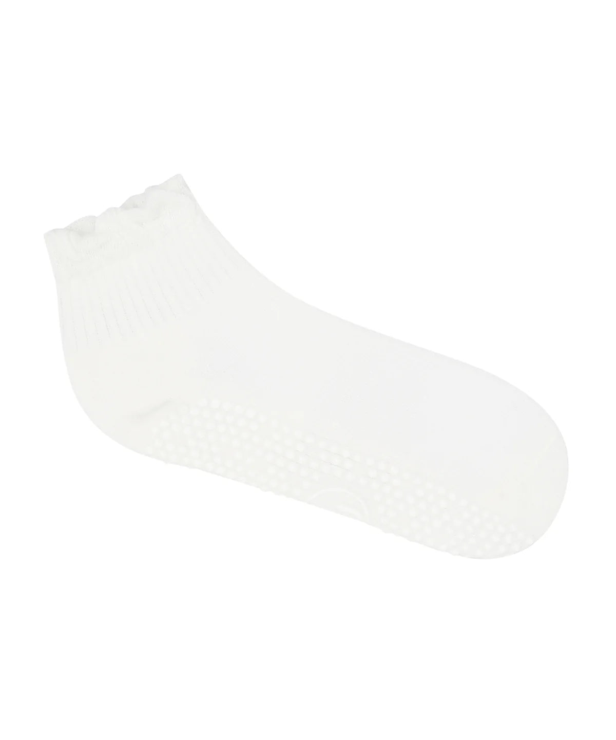 Move Active Quarter Crew Grip Sock - Snow Ruffle
