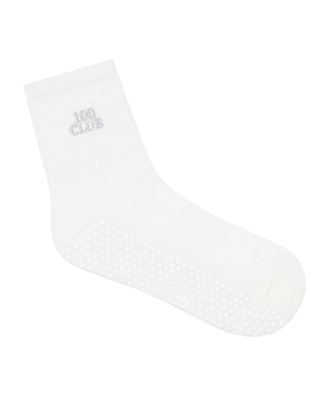 Move Active Crew Grip Socks - 100 Club White