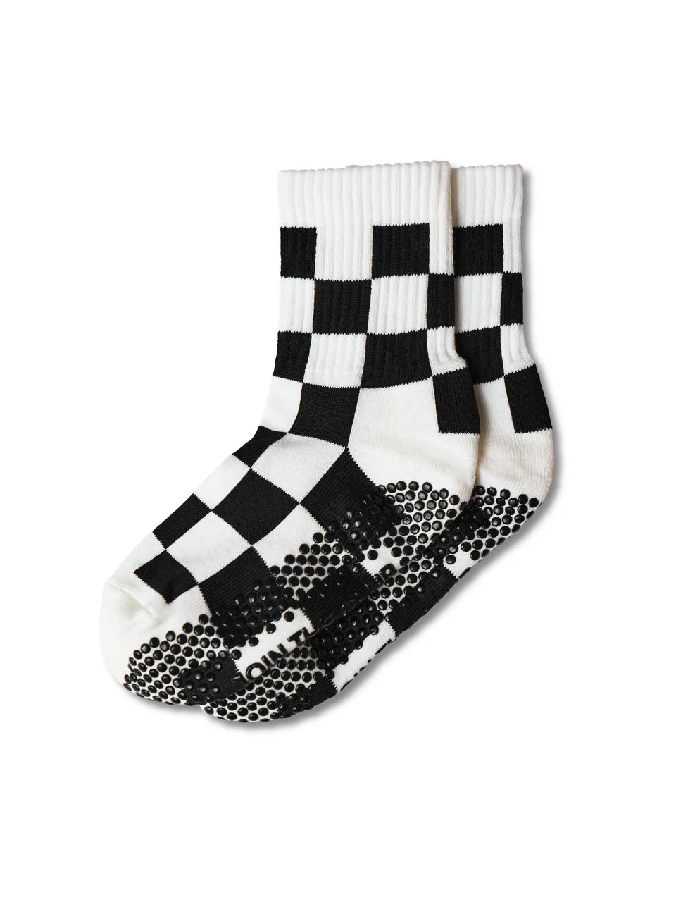 Club Martyn Checkered Crew Sock - Black
