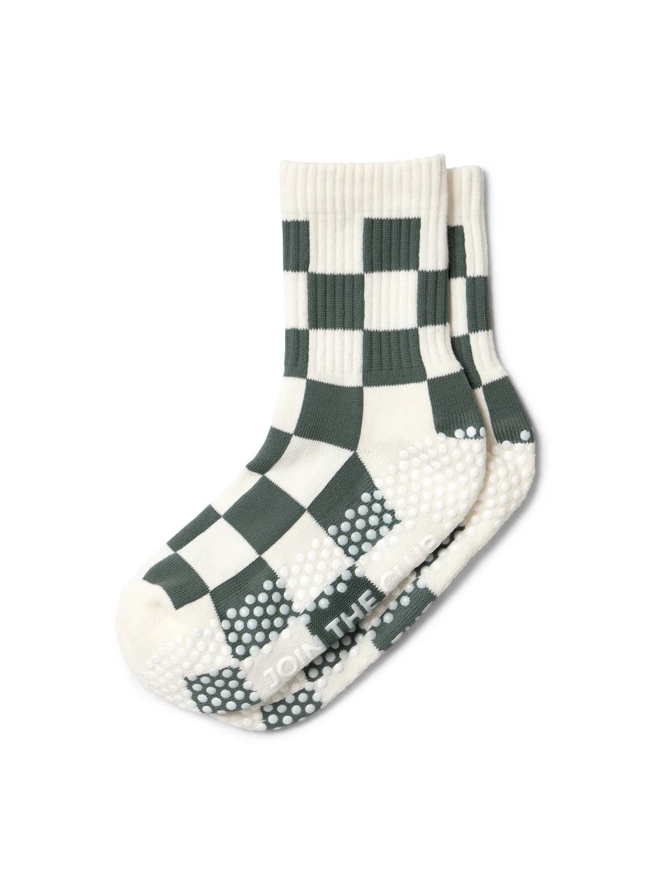 Club Martyn Checkered Crew Sock - Khaki