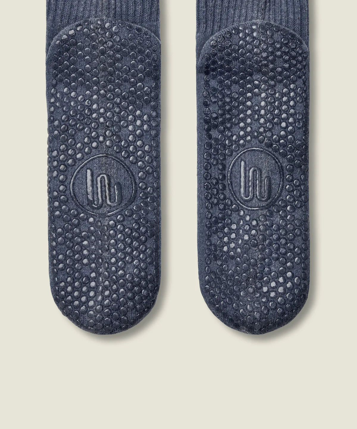 Move Active Crew Grip Socks - Dusty Denim