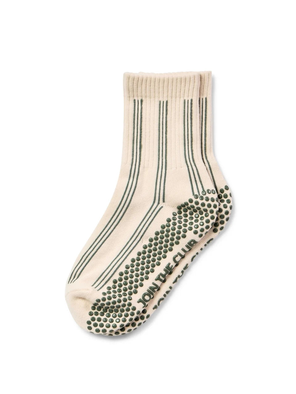 Club Martyn Pinstripe Crew Grip Sock - Khaki