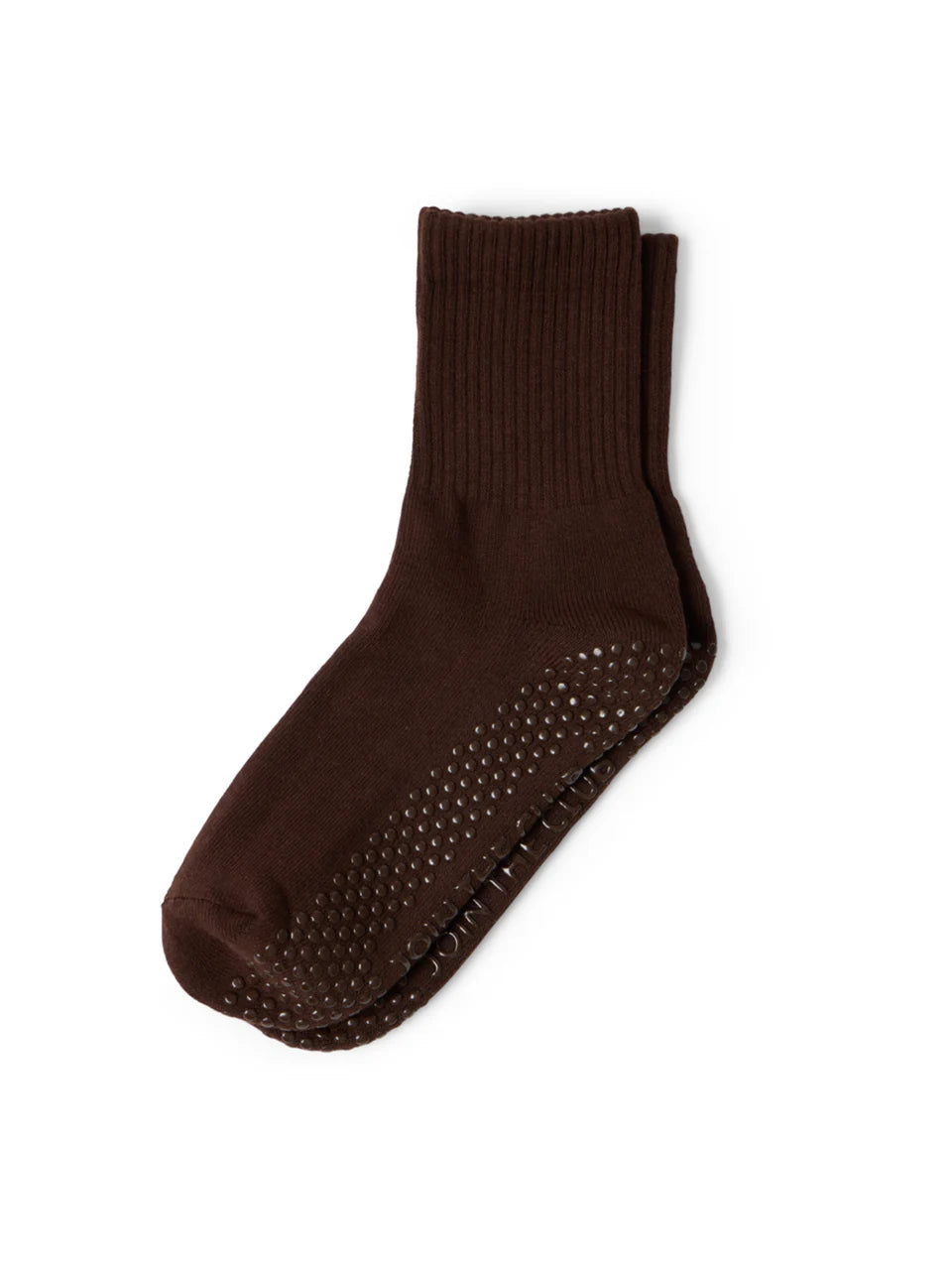 Club Martyn Essential Crew Grip Sock - Chocolate Brown