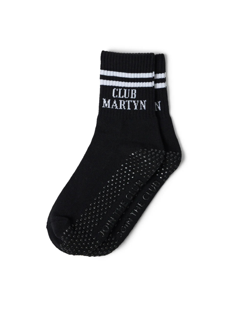 Club Martyn Signature Crew Grip Sock - Black