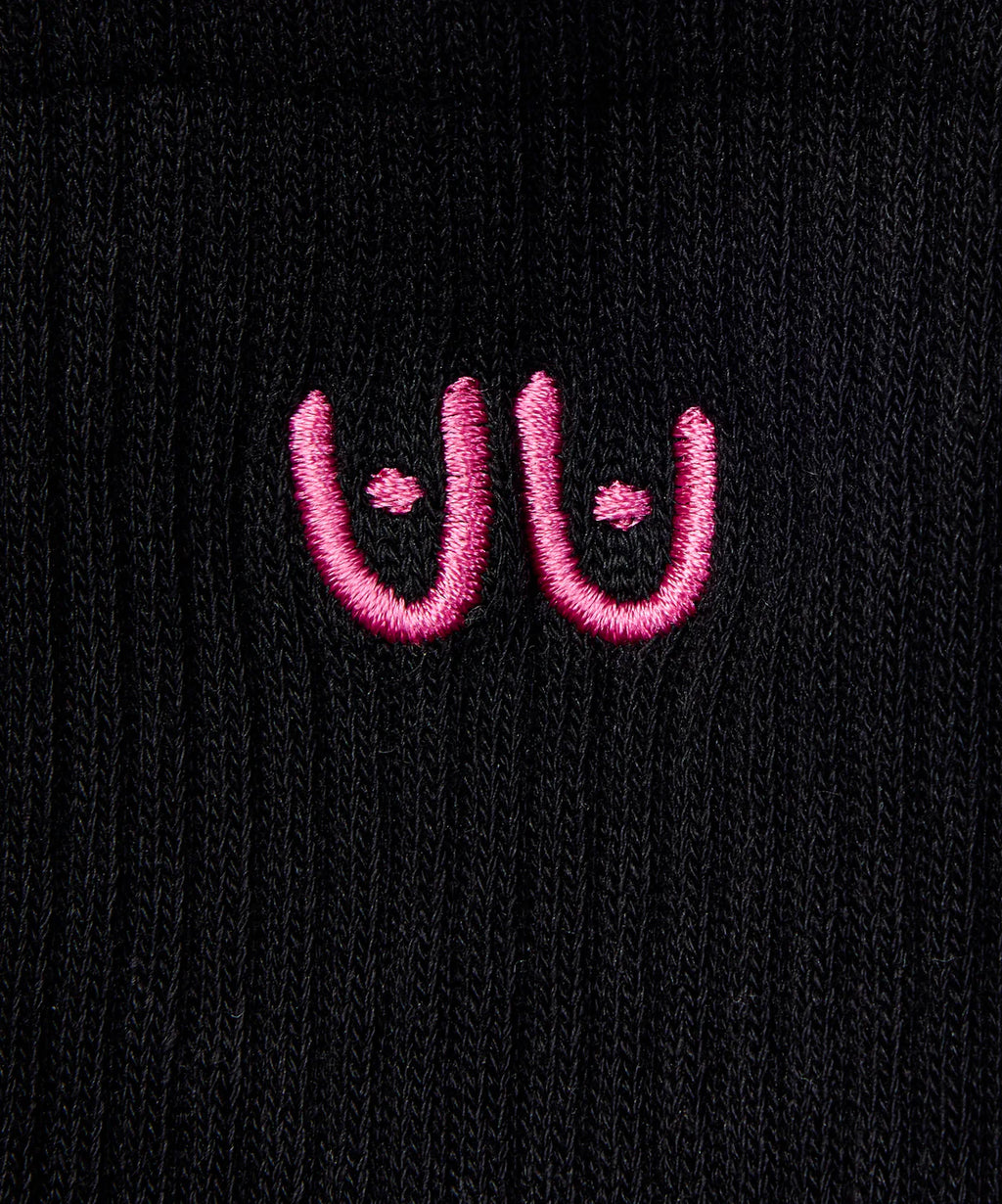 Move Active Crew Grip Socks - Power in Pairs Black