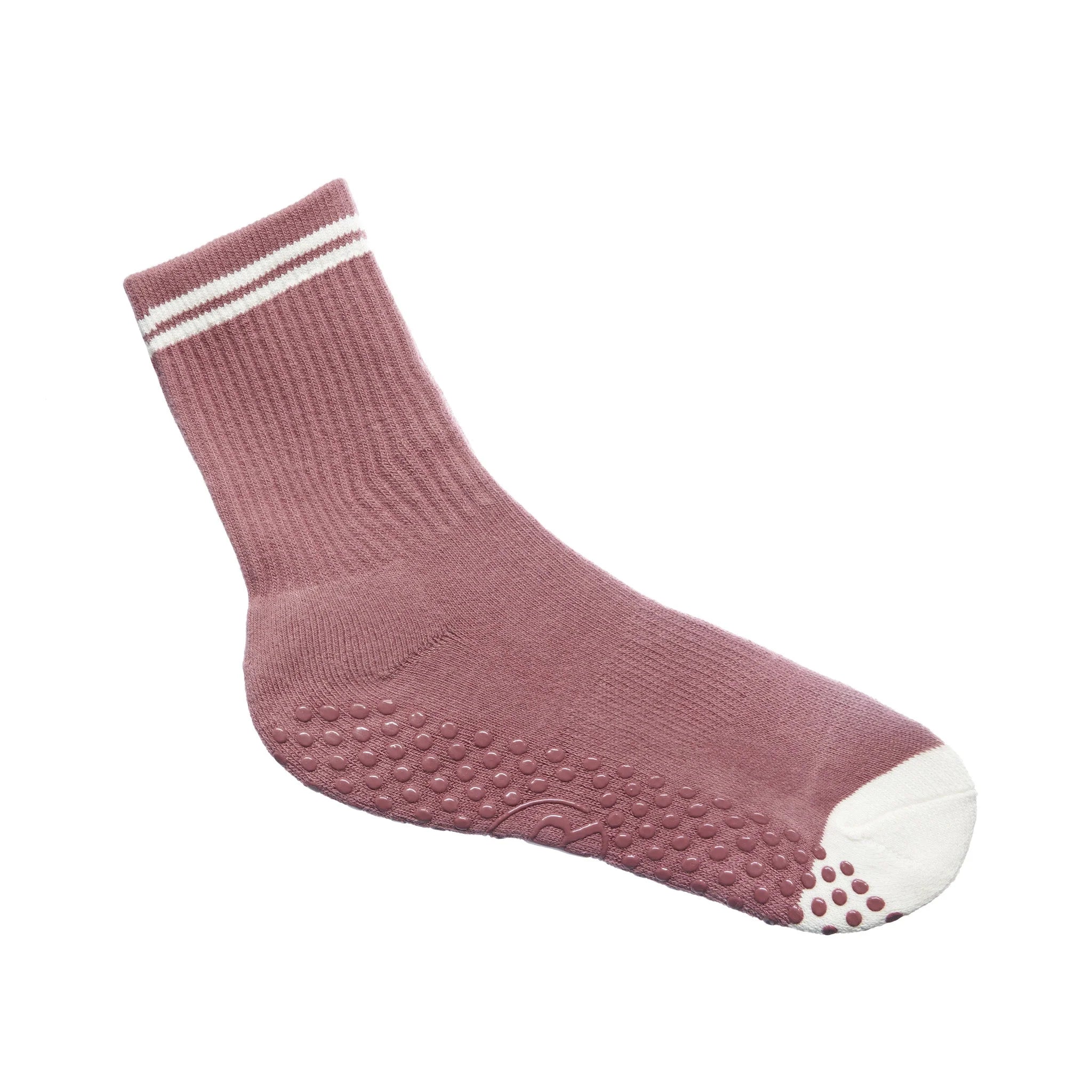 Your Reformer Crew Grip Sock - Berry