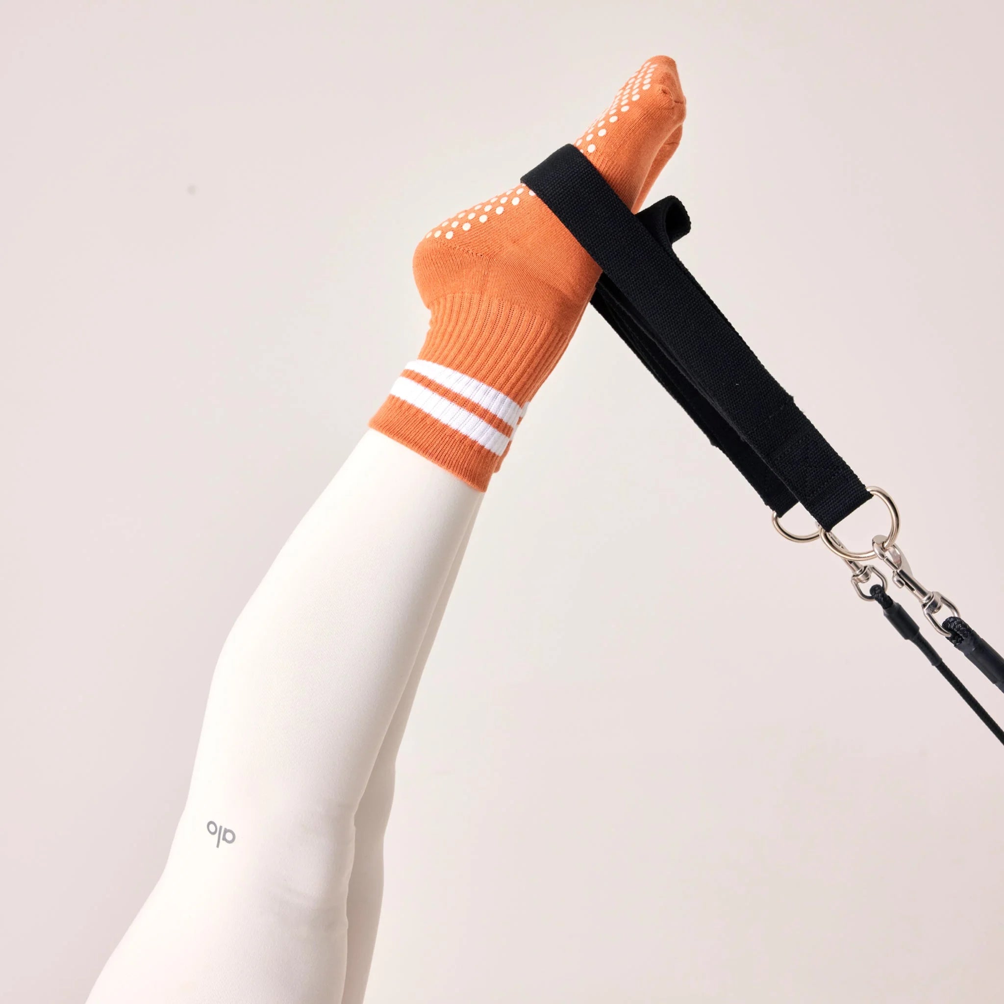 Your Reformer Crew Grip Sock - Terracotta