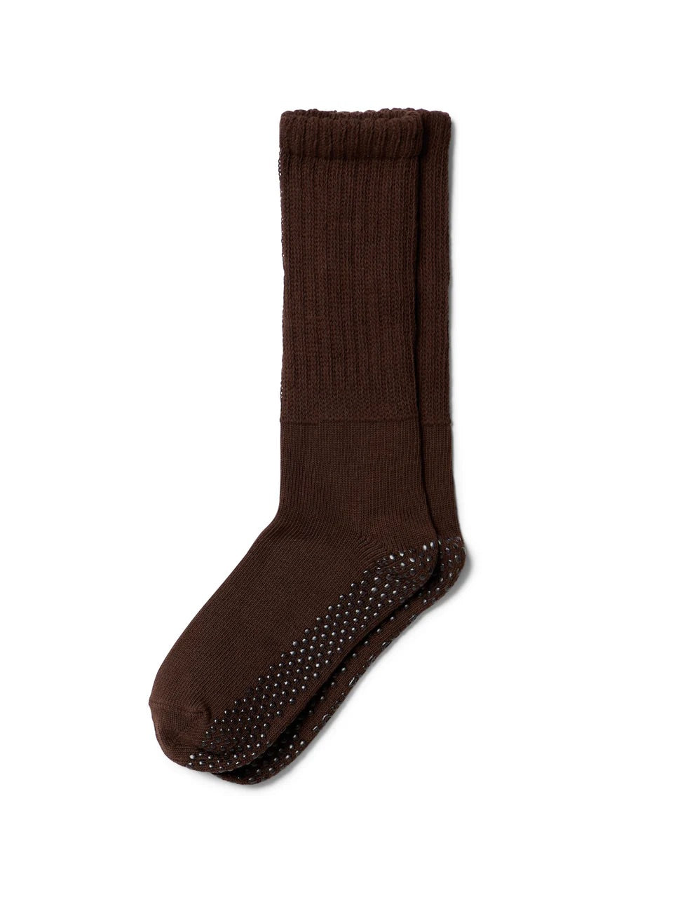 Club Martyn Diana Scrunch Grip Sock - Chocolate Brown