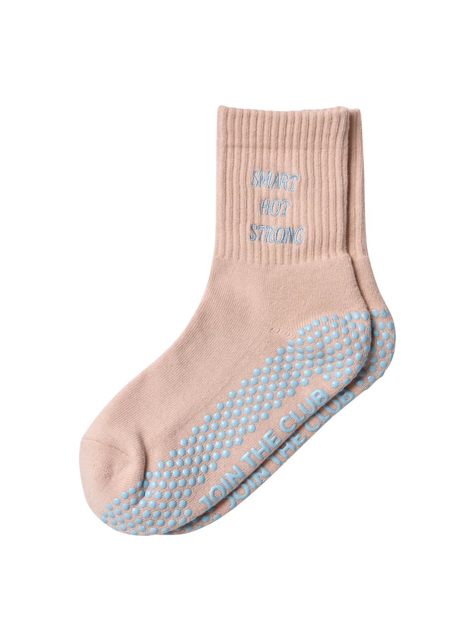 Club Martyn Smart Hot Strong Crew Grip Socks - Pink/Blue