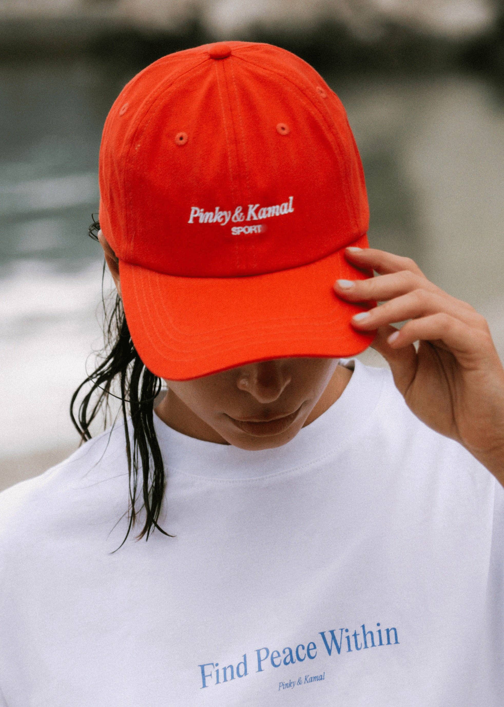 Pinky and Kamal Sport Logo Cap - Red/White