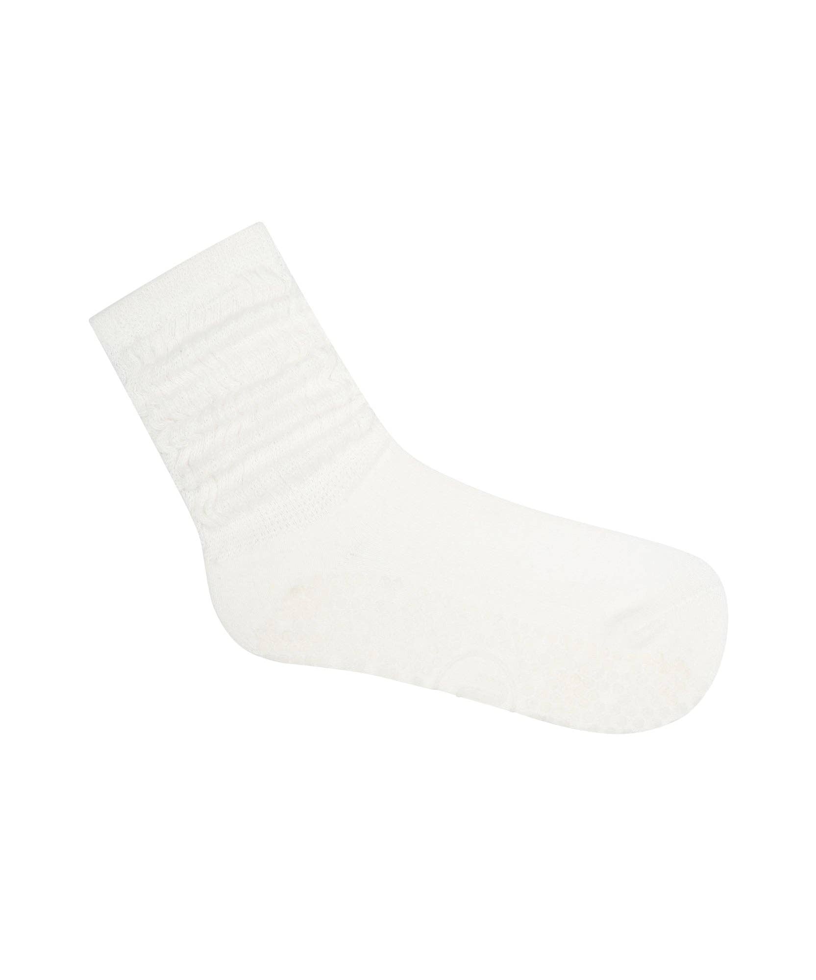 Move Active Scrunch Grip Socks - Ivory