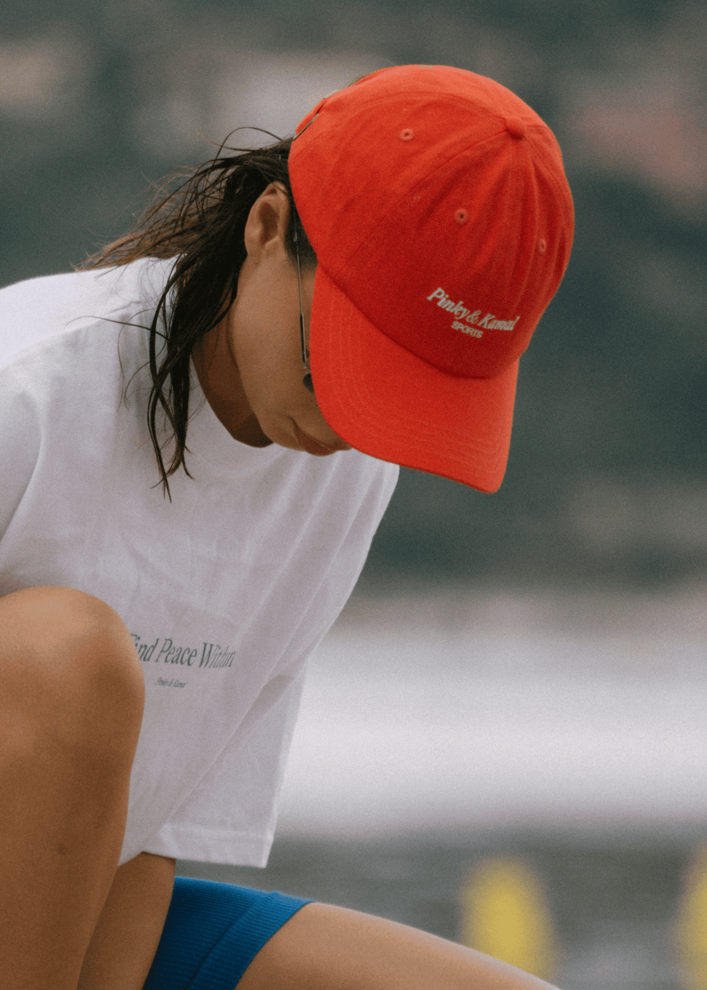 Pinky and Kamal Sport Logo Cap - Red/White