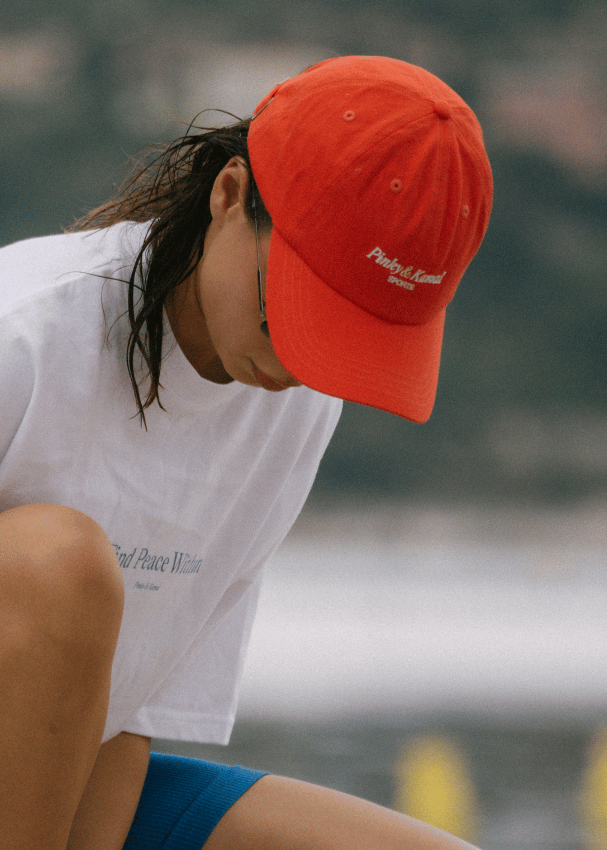 Pinky and Kamal Sport Logo Cap - Red/White