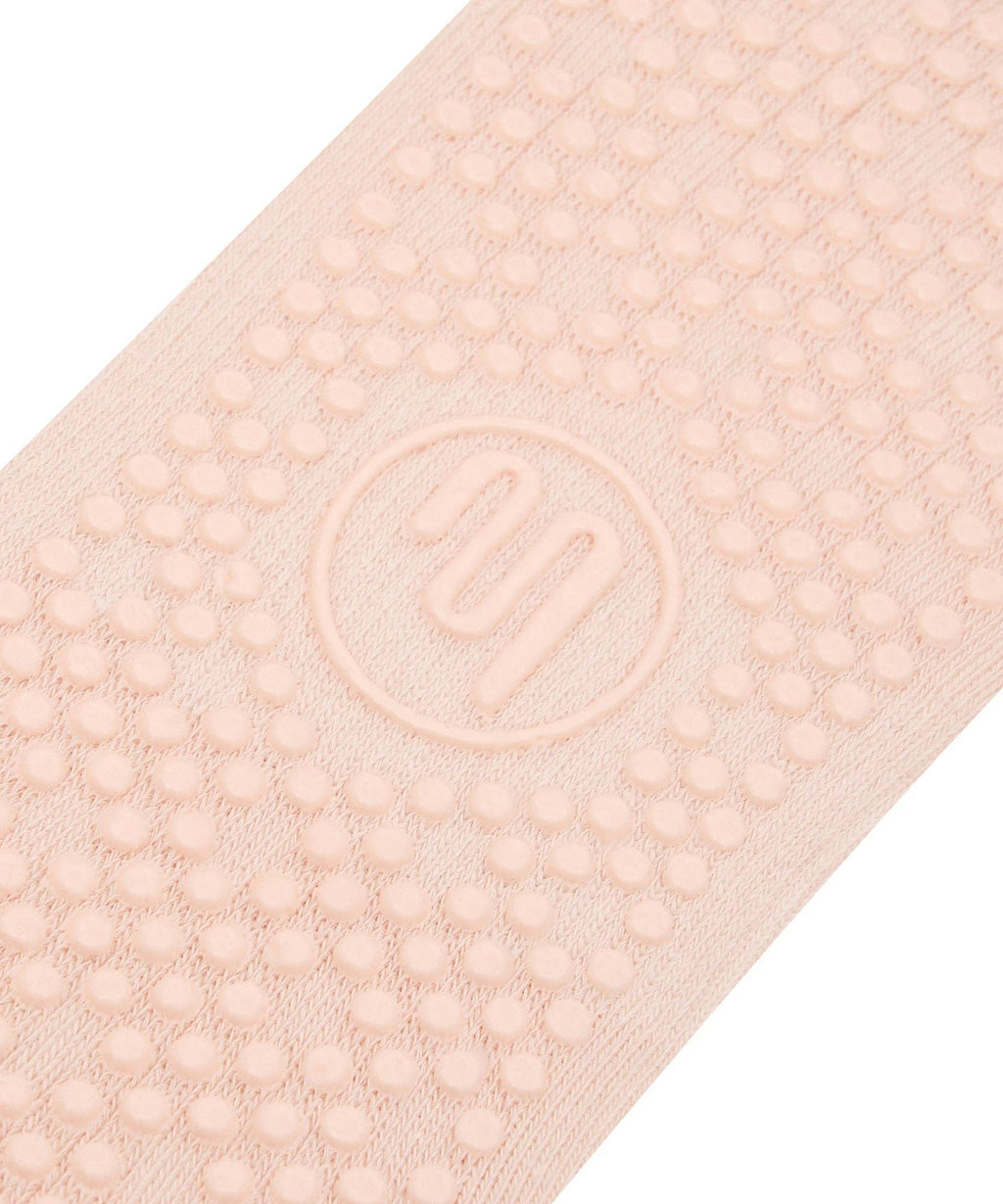 Move Active Crew Grip Socks - Soft Pink