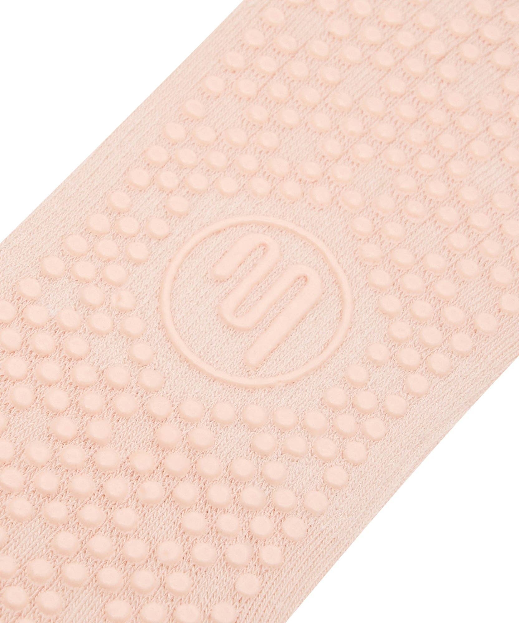 Move Active Crew Grip Socks - Soft Pink